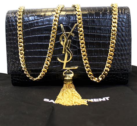 ysl clutch crossbody|ysl crocodile clutch.